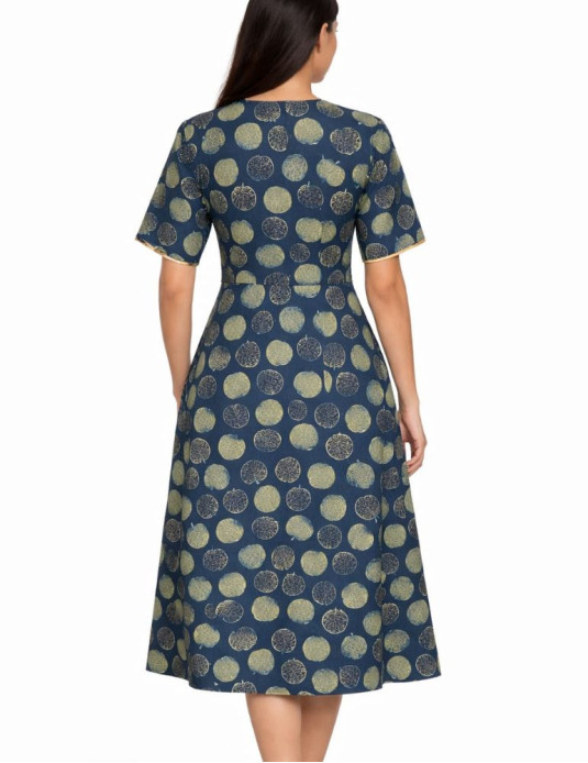 Blue Leaf Print onepiece