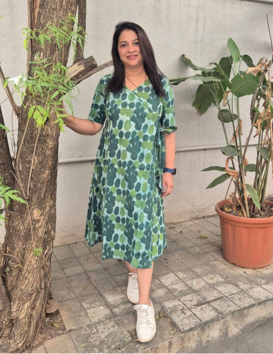 Cotton Bagru Leaves Green 