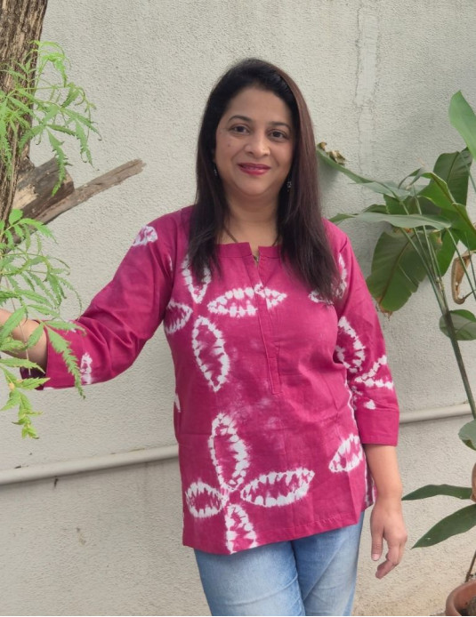 Short Tops Tie-Dye Pink