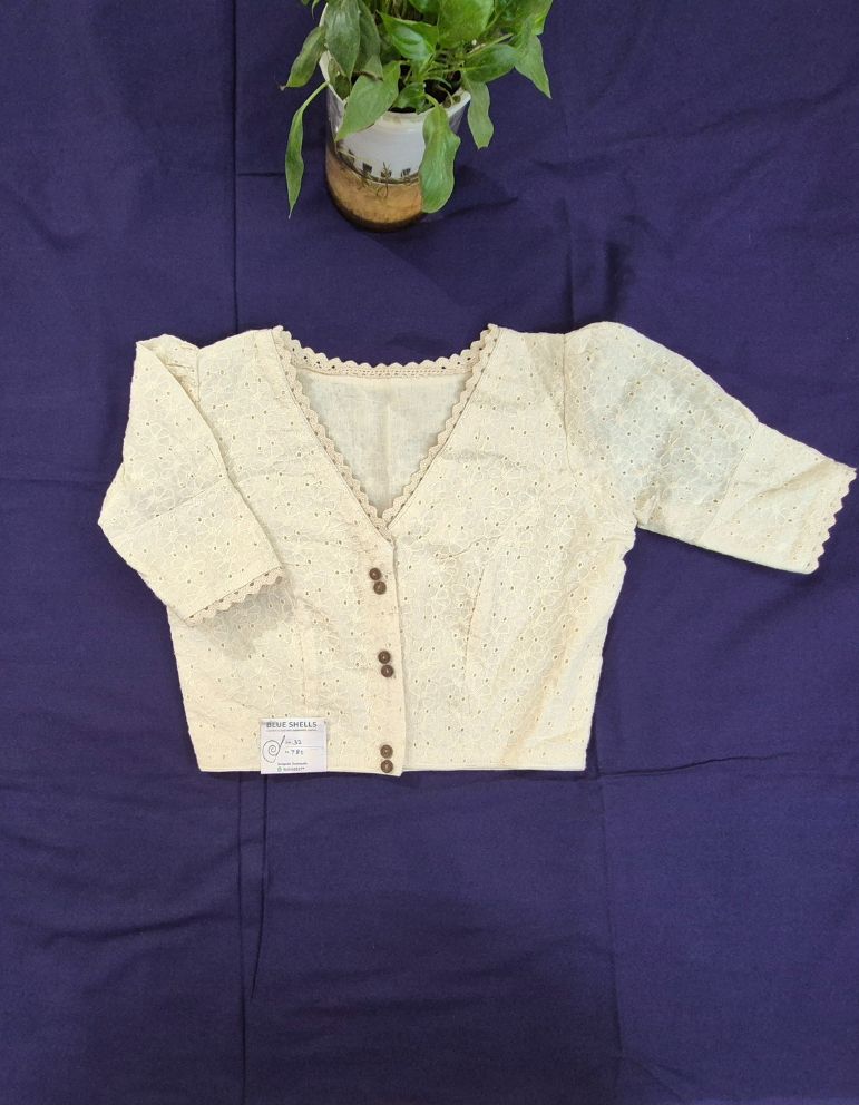 Off White Hakoba Non-Padded Flower Print