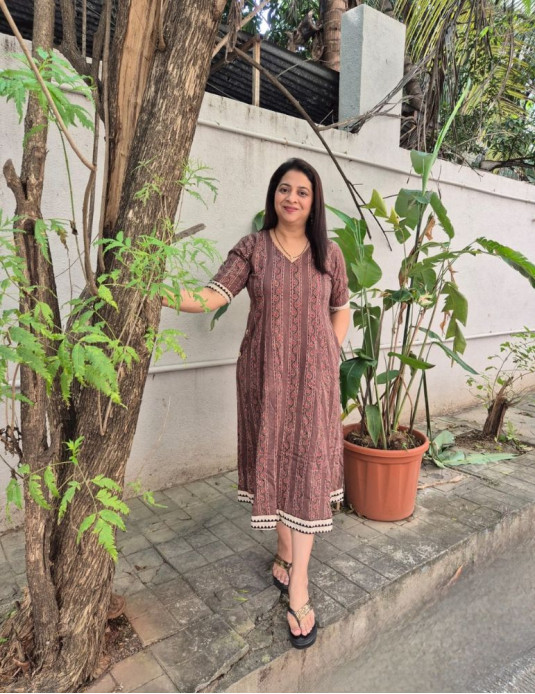 Pure Cotton Hand Block Printed Onepiece/Kurti