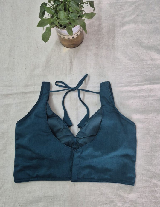 Bollywood Blouse Emerald Blue