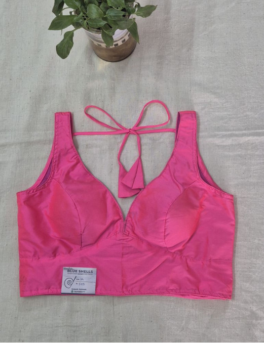 Bollywood Blouse Fuchsia Pink