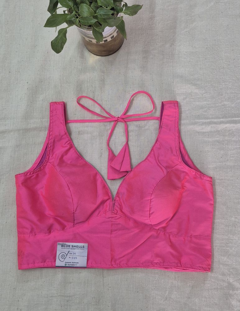 Bollywood Blouse Fuchsia Pink
