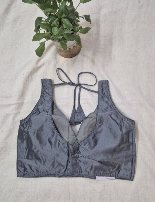 Bollywood Blouse Grey