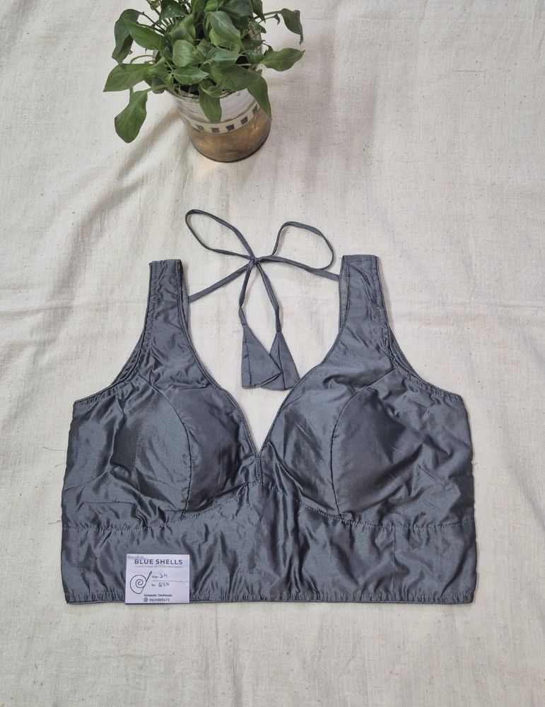 Bollywood Blouse Grey